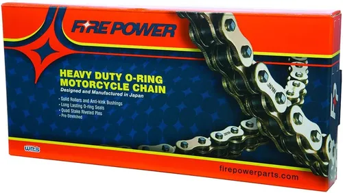Vista 2 de Fire Power 525FPO-120 525 - Cadena resistente con junta tórica, 120 eslabones, color natural