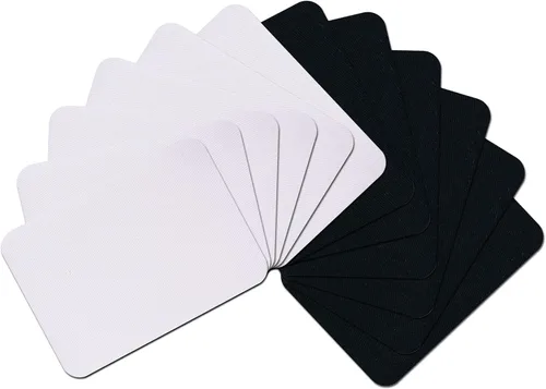 Vista 10 de 15 piezas de parches de tela de calidad premium para planchar por dentro y por fuera, adhesivo más fuerte, algodón, rojo, verde, azul, marrón