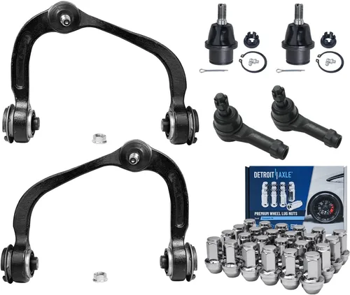 Vista 248 de Detroit Axle - Kit de brazos de control de extremo de 8 piezas para Toyota 2001-2003 Highlander 2002-2003 Camry Lexus ES300, 2 conjuntos de brazos