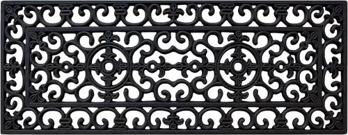 Vista 7 de A1 Home Collections - Alfombra grande para puerta, de goma natural, 24”x57”, ideal para entrada, limpia zapatos de suciedad y mugre, alfombra