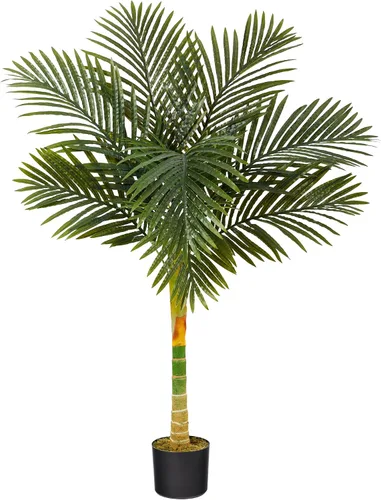 Vista 11 de Palmera de areca artificial de caña de oro Nearly Natural