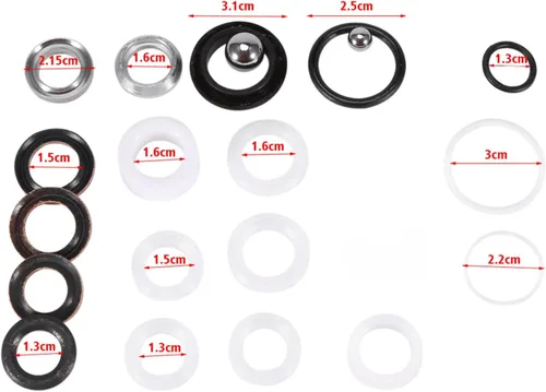 Vista 2 de FDIT O Kit de reparación 395 595 495 390 Pulverizador de sello Ultra 390 Piezas Anillos Kit de embalaje de reparación de máquinas de pulverización