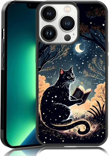 Vista 48 de Elegante funda de teléfono con diseño de gato Marie compatible con iPhone 11, funda de encaje dorado para iPhone, a prueba de golpes, rosa fucsia