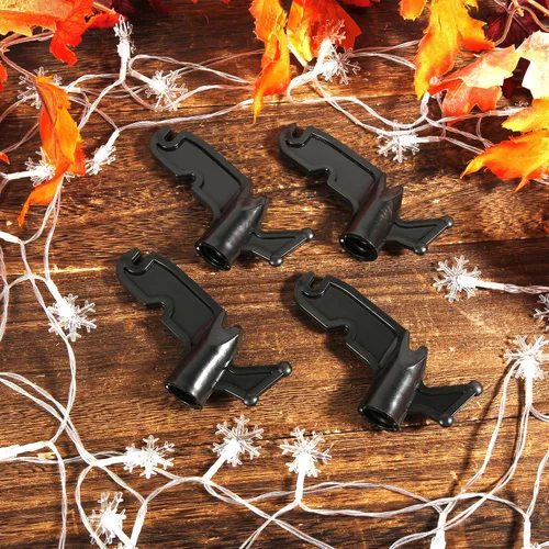 Vista 3 de PEUTIER 4 ganchos de plástico para uso general, con rosca de 3/4 de pulgada, gancho de extensión multiusos para postes roscados, colgar cuerdas