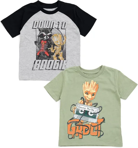 Vista 10 de Marvel Paquete de 2 camisetas para niños pequeños a niños grandes (2T - 18-20)