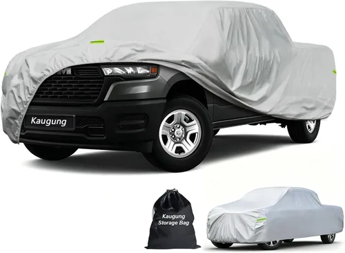 Vista 48 de Kaugung - Cubierta impermeable para camioneta, 7 capas resistentes, ajuste completo para Mitsubishi Raider 2006-2010, para todo clima, protección