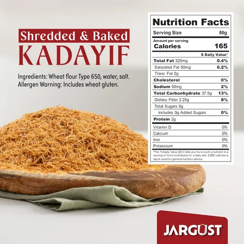 Vista 2 de Kataifi horneado y rallado a granel 10 libras, masa de fillo rallada, masa de pastelería, katayif picado, ingrediente para The Viral Dubai Pistachio