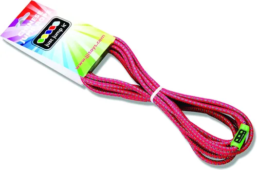 Vista 2 de Just Jump It Chinese Jump Rope - Active Outdoor Youth Fitness - Red Confetti