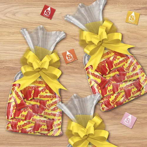 Vista 7 de STARBURST Caja a granel de caramelos masticables envueltos individualmente de tamaño divertido, caja de 4 libras