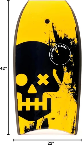 Vista 10 de Veer Body Board - Tabla Boogie de alto rendimiento - Bodyboard - Incluye correa de neopreno premium con rotación bidireccional