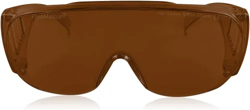 Vista 11 de FreeMascot Profesional OD 4+190nm-540nm/600nm-700nm gafas de seguridad láser para la luz láser violeta/azul/verde y roja