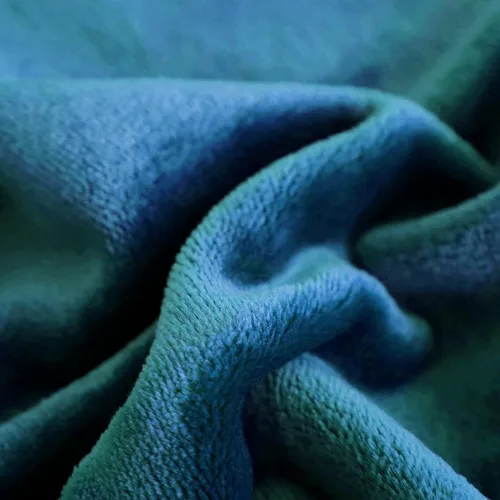 Vista 3 de SOCHOW Manta de Franela de Forro Polar Tamaño Throw, Súper Suave y Acogedora para Todas las Estaciones para Cama o Sofá, Coral Azul, 50x60 pulgadas