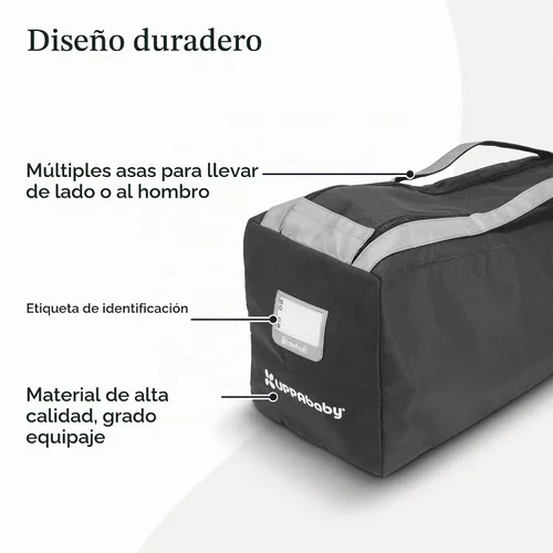 Vista 3 de UPPAbaby Bolsa de viaje de la serie G con TravelSafe, color negro
