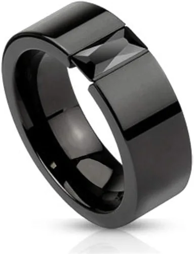 Vista 2 de Ai.Moichien - Anillos para hombre con topacio negro