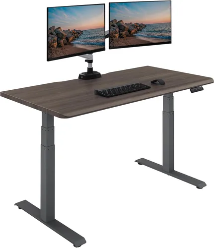 Vista 35 de Vari ComfortEdge - Escritorio de pie ajustable de 40 x 26 pulgadas, pequeño escritorio eléctrico de pie VariDesk para apartamento, dormitorio u