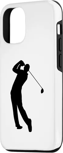 Vista 2 de iPhone 14 Golf Player Golfista con Golf Club Golf Sport Case