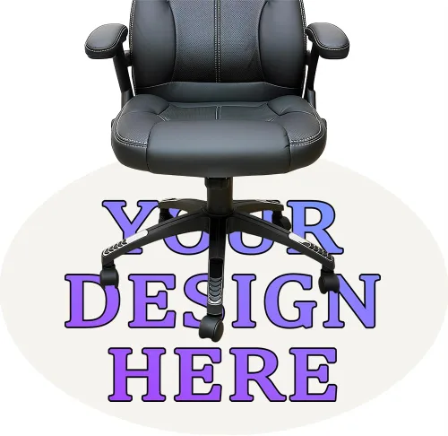 Vista 117 de Tapete redondo personalizado para silla de escritorio de oficina, diseño de tu propio logotipo de foto, texto, alfombrillas circulares