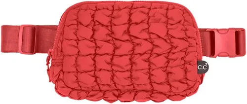 Vista 26 de C.C Bolsa de cintura para mujeres – Riñonera acolchada cruzada para el cuerpo con correa ajustable, idea de regalo de moda, Ajuste regular