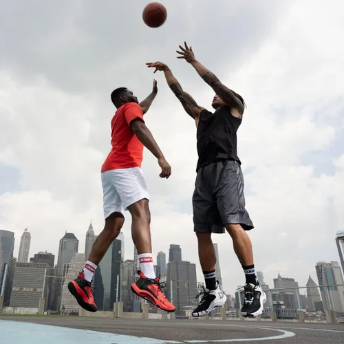 Vista 6 de AND1 Scope - Tenis de baloncesto para mujeres y hombres, tenis de baloncesto de caña media para interiores o exteriores, talla 6 a 17.5 para mujer