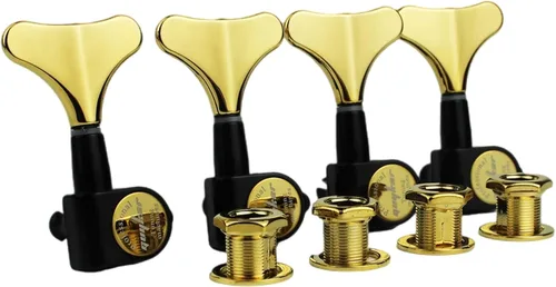 Vista 13 de Guyker Afinadores de Bajo para Guitarra (2R + 2L) - Clavijas de afinación con relación 1:17, cabezal sellado, reemplazo de máquina de afinación
