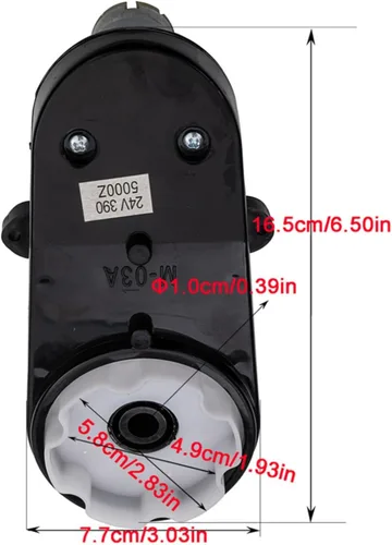 Vista 2 de Actualización del motor de Power Wheels: mejora el paseo de tu hijo con la potente caja de cambios del motor de dirección de coche eléctrico de 12 V