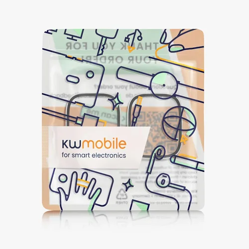 Vista 7 de kwmobile Funda compatible con Xiaomi Redmi Watch 3 Active/Redmi Watch 3 Lite Covers - Vidrio templado 2X con marco de plástico - Transparente