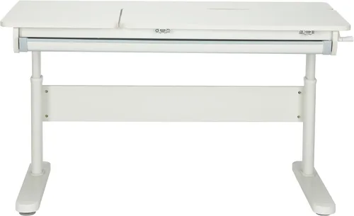 Vista 12 de FCD Escritorio y silla para niños, juego de escritorio y silla de estudio ergonómico, multifuncional, ajustable, mesa de dibujo y estación