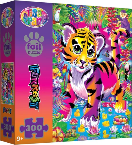 Vista 7 de RoseArt Lisa Frank Foil Dancing Dolphins - Rompecabezas de 300 piezas