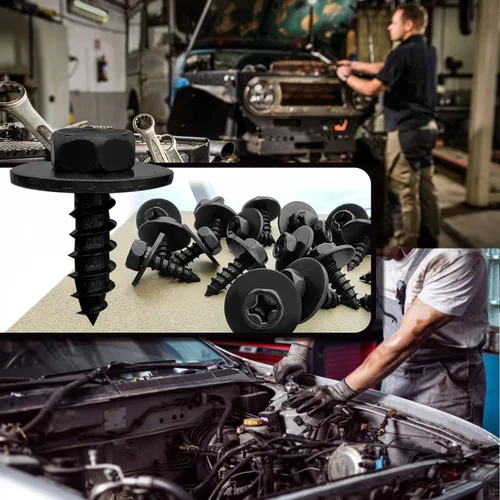 Vista 5 de 10 tornillos para cubierta de parachoques, aletas de barro, compatibles con Toyota Lexus Camry Tacoma Avalon Prius Corolla 90159-60498