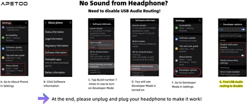 Vista 8 de Auriculares USB C con cable con micrófono para Samsung Galaxy S24/S23/S26/S25