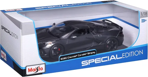 Vista 9 de Maisto 1:18 Edición Especial 2020 Chevrolet Corvette Stingray Z51 - Gris