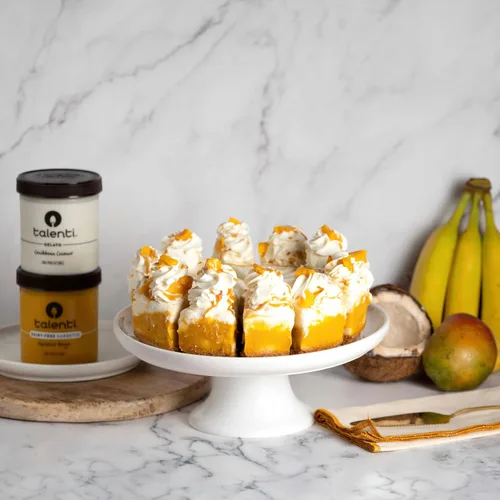 Vista 7 de Talenti Sorbetto para una deliciosa alternativa de helado sin lácteos Mango Alphonso hecho con ingredientes sin OMG, 1 pinta