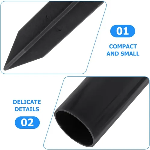 Vista 6 de Yardwe Accesorios de poste de luz solar para exteriores, hebilla de conector de enlace de repuesto con estacas de plástico de 1.25 pulgadas