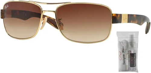 Vista 2 de Ray-Ban RB3522 Sunglasses For Men + BUNDLE with Designer iWear Complimentary Eyewear Care Kit