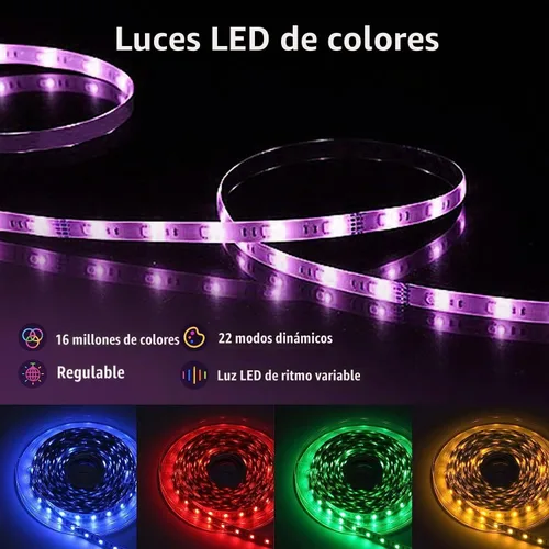 Vista 2 de Luces de barco LED de 45 pies, luces de tira marinas RGB