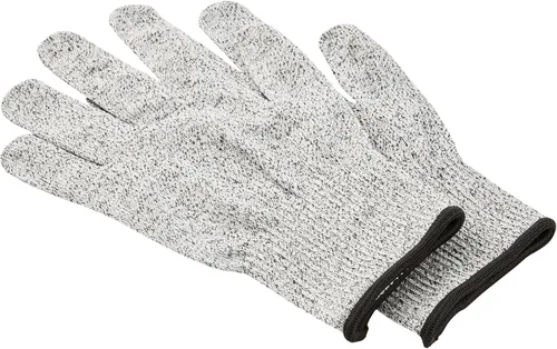 Vista 27 de Restaurantware Rebanadora de mandolina ajustable de acero inoxidable, cortador de verduras estándar alemán con protector de cuchilla, guantes