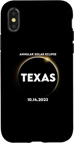 Vista 5 de Funda para iPhone 11 Annular Solar Eclipse Texas 2023