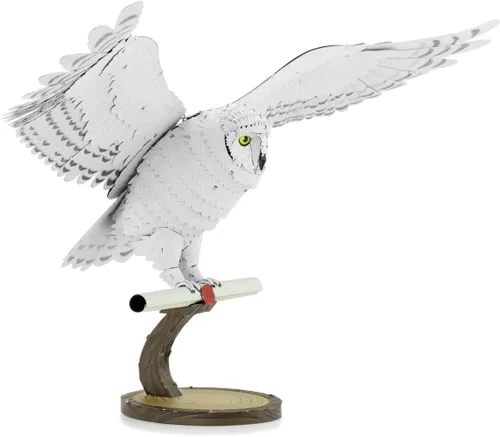 Vista 8 de Fascinations Metal Earth Premium Series Harry Potter Hedwig 3D Kit de modelo de metal con pinzas