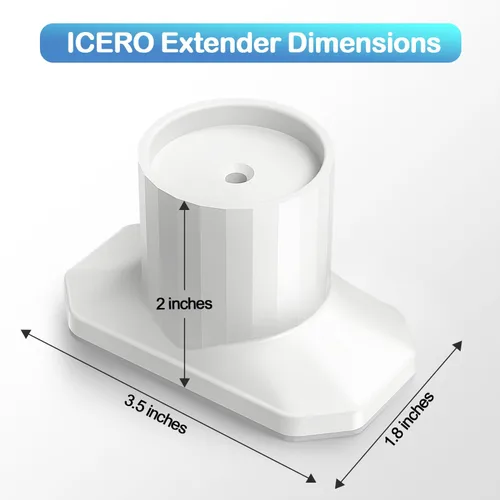 Vista 2 de ICERO Protector de pared extensor para puerta de bebé (paquete de 4) Kit de extensión de puertas montadas a presión que extiende puertas