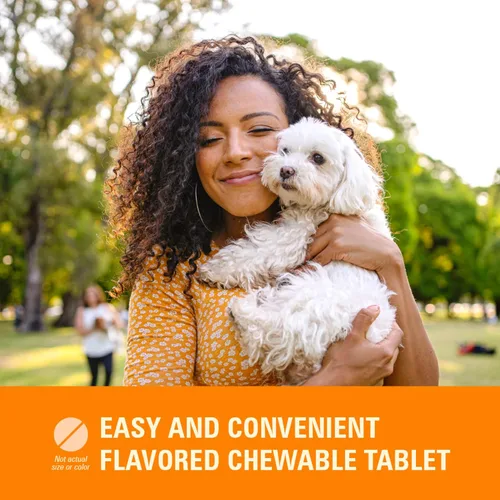 Vista 5 de Worm X Plus - Desparasitante masticable de 7 vías para perros - Tabletas para perros pequeños y cachorros (6-25 libras)