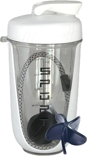 Vista 10 de Botella agitadora de proteínas de 20 onzas, botellas deportivas para mezclas de proteínas con batidora, botella mezcladora, taza agitadora portátil