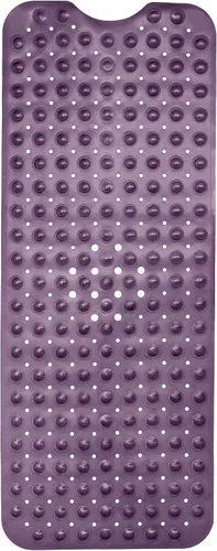 Vista 12 de ENKOSI Tapete de baño antideslizante, extra largo de 40 x 16 pulgadas, tapete antideslizante grande para bañera y ducha con ventosas y agujeros
