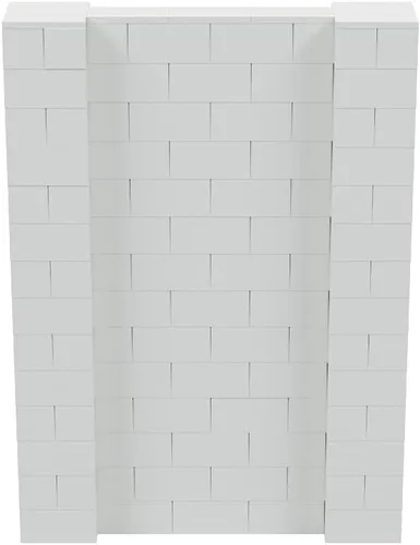 Vista 31 de EverBlock Kit de pared de 5 x 4 pies Bloques de construcción modulares Sistema de pared para edificios, pantallas y estructuras Divisor