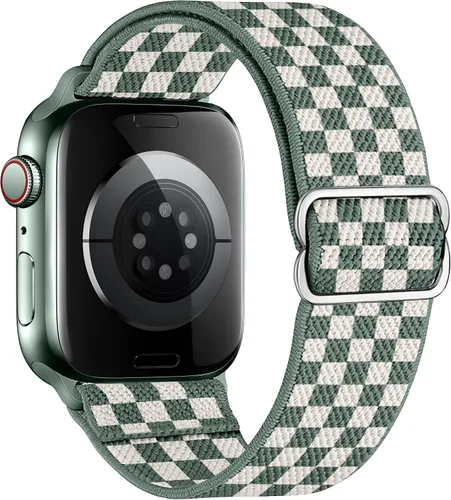Vista 21 de Correas elásticas de nailon compatibles con Apple Watch de 1.496 pulgadas, 1.575 pulgadas, 1.614 pulgadas, 1.654 pulgadas, 1.732 pulgadas, 1.732