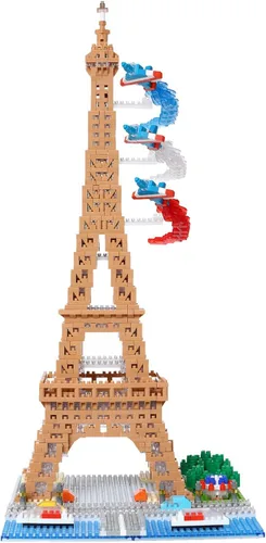 Vista 3 de nanoblock - World Famous - Edición de lujo de la Torre Eiffel, kit de construcción avanzado de la serie Hobby
