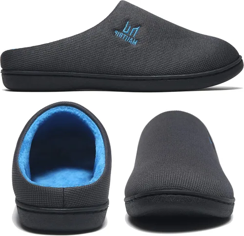 Vista 2 de MAIITRIP Pantuflas de espuma viscoelástica antideslizantes para hombre (tamaño 7-17)