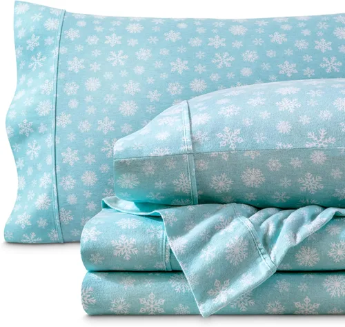 Vista 34 de Bare Home - Juego de sábanas de franela de doble cepillado para mayor suavidad y comodidad, 100 % algodón, aterciopelado, suave, pesado, bolsillo