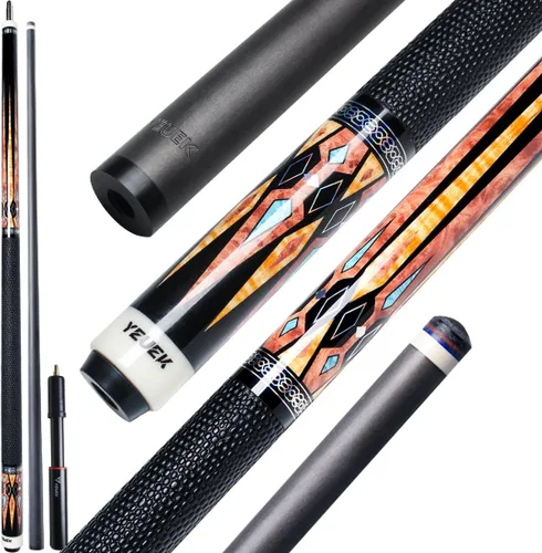 Vista 12 de Carbon Fiber Pool Cue Stick 11.5mm 12.5mm Low Deflection Pool Stick with Wood Butt Professional Cue Stick with Adjustable Extension