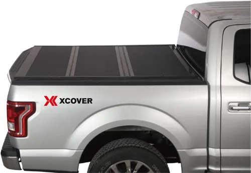 Vista 5 de XCOVER - Cubierta rígida plegable para caja de camioneta de perfil bajo, compatible con caja de 6.8 pies F-250 F-350 Superduty SD 2017-2025