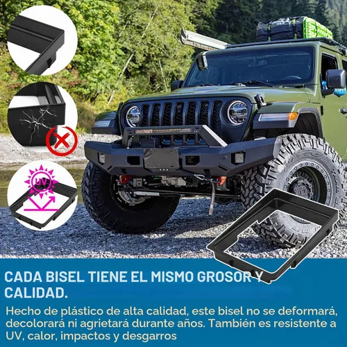 Vista 5 de TonGass Paquete de 2 biseles de cambio de transmisión manual compatibles con Jeep Cherokee/Wrangler, color negro Compatible con Jeep
